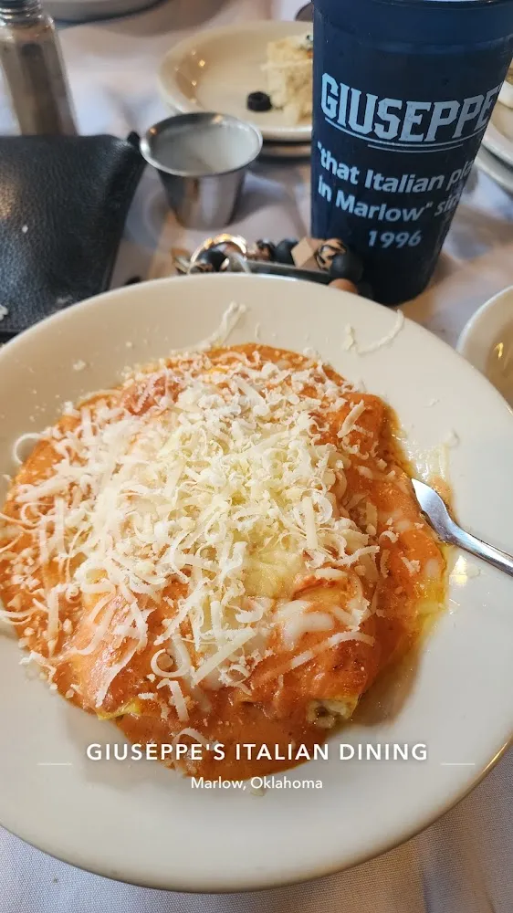 Manicotti with Alla Panna Sauce