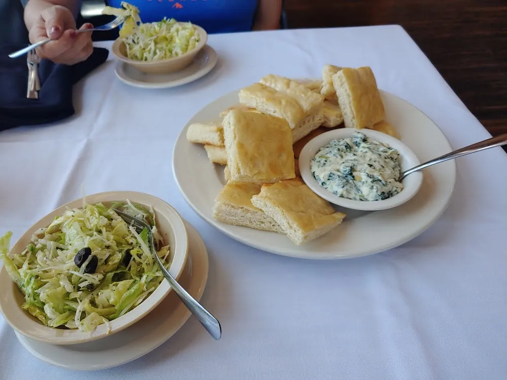 Salad and Garlic Bread